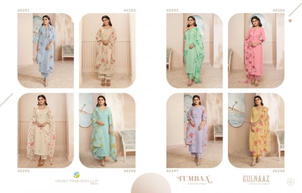 Vinay Tumbaa Gulnaaz Embroidery Wear Linen Readymade Collection